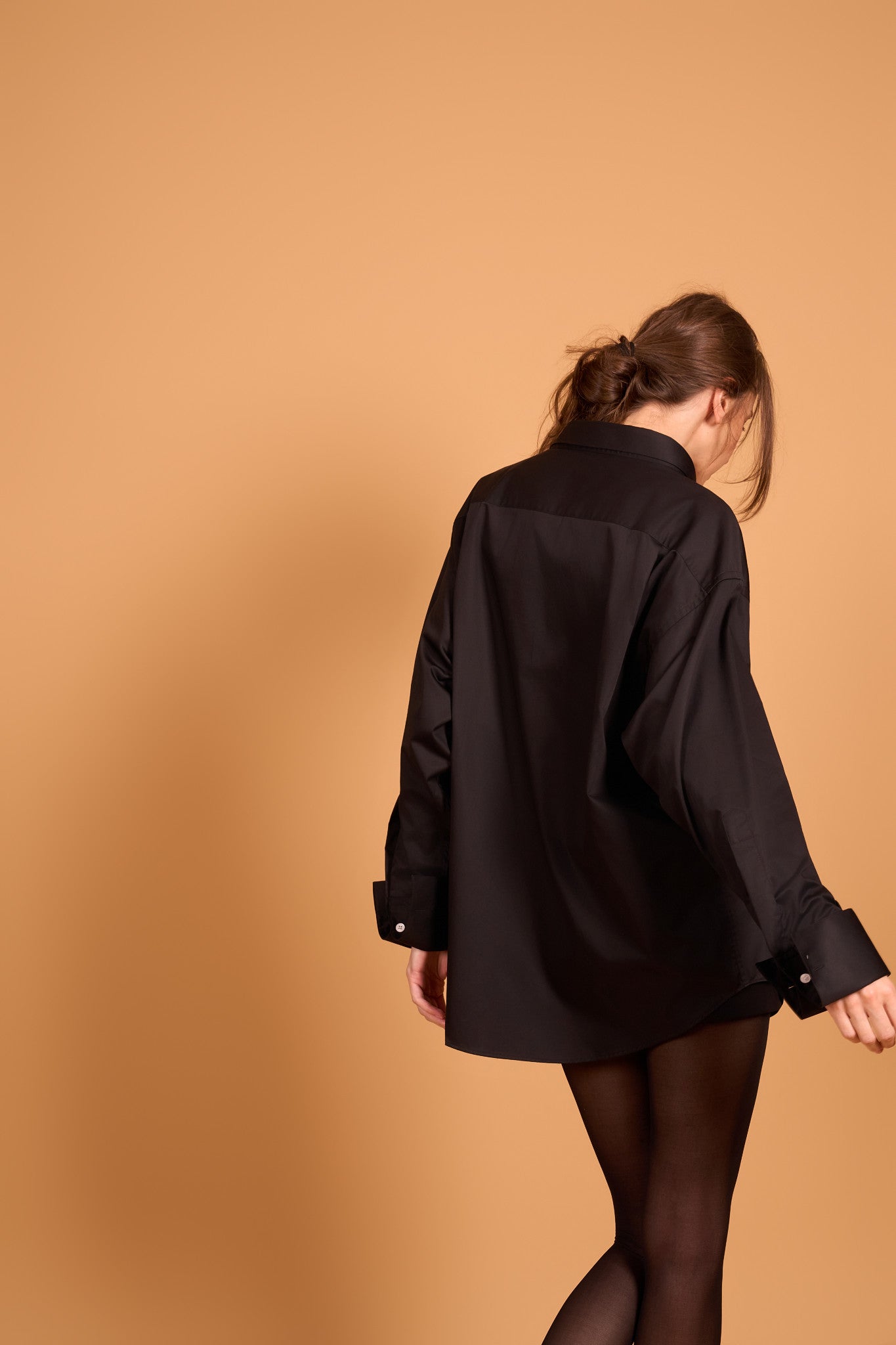 DRAMA COLLAR SHIRT YET BLACK