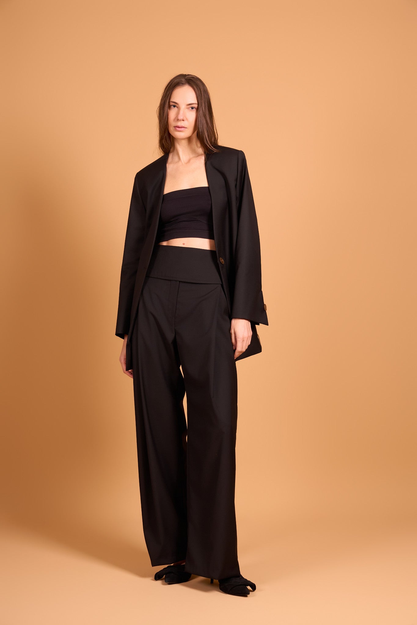 PLISSÉ FOUNDATION TROUSER MIDNIGHT