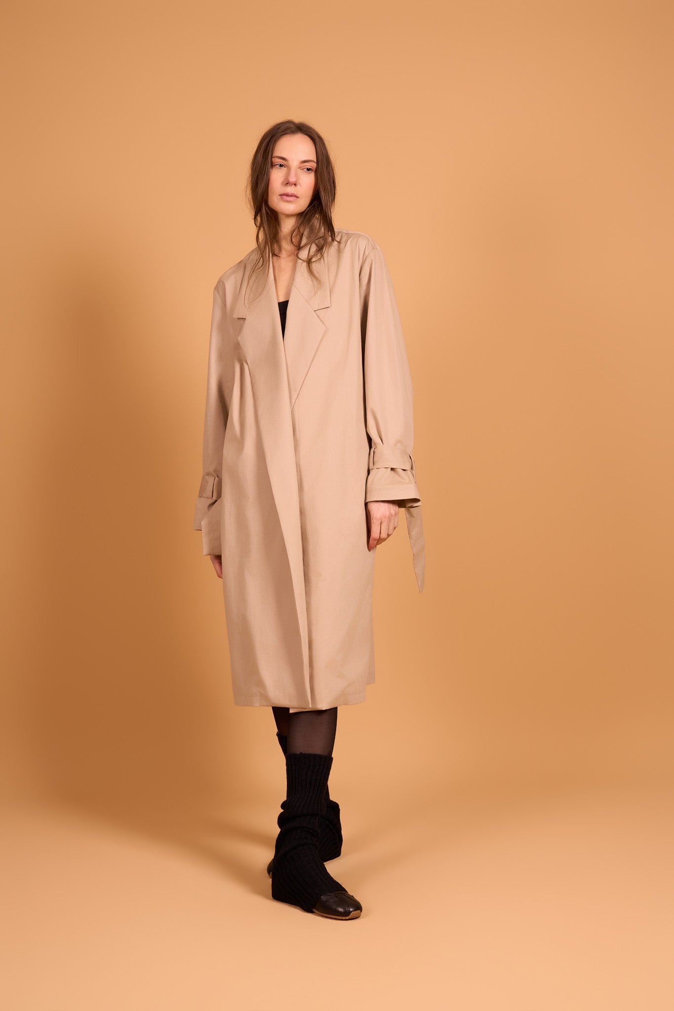 STATEMENT COAT SAND