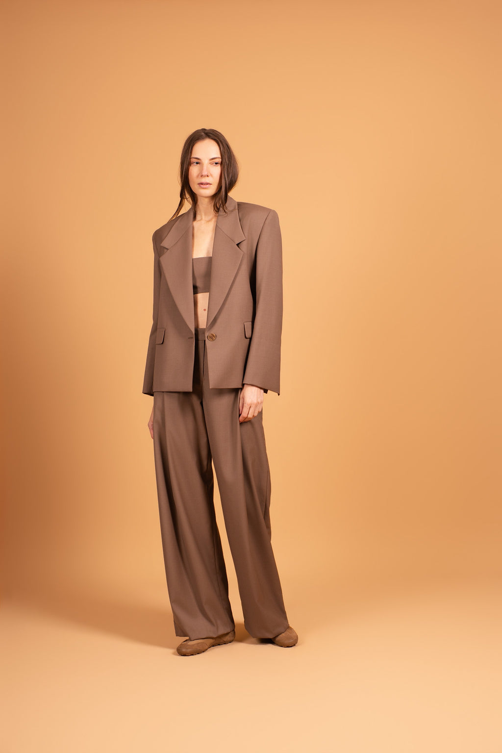 ARCHITECT BLAZER WARM TAUPE