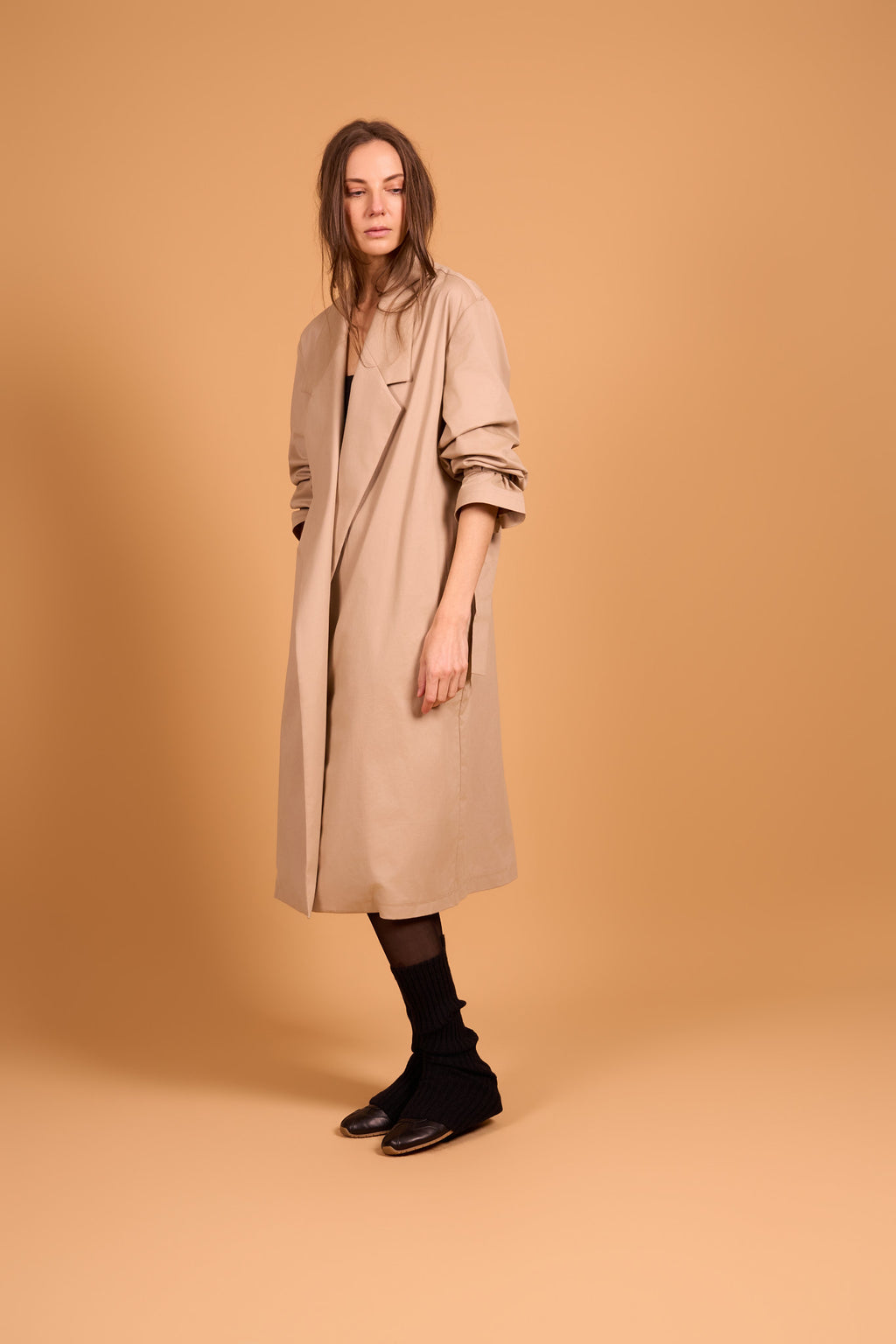 STATEMENT COAT SAND