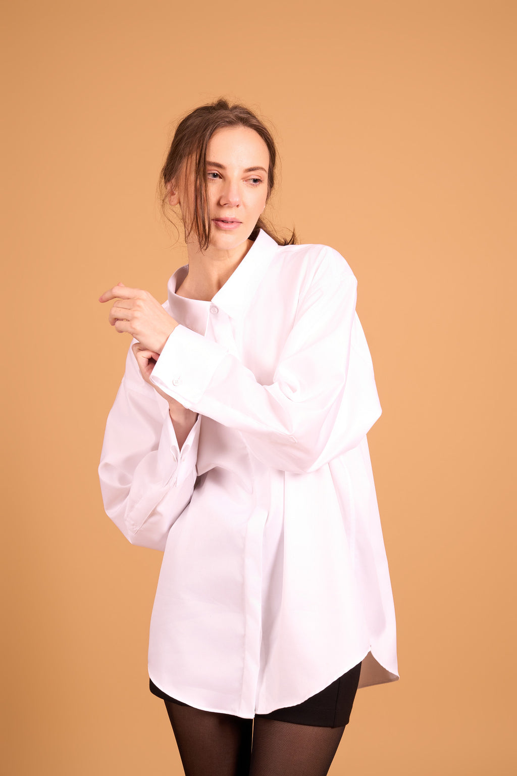 DRAMA COLLAR SHIRT OPTIC WHITE