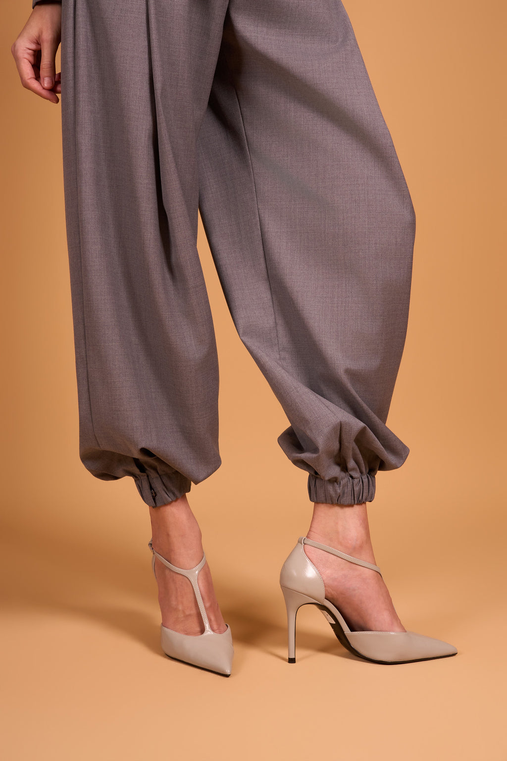 QUIET SWING TROUSER STONE