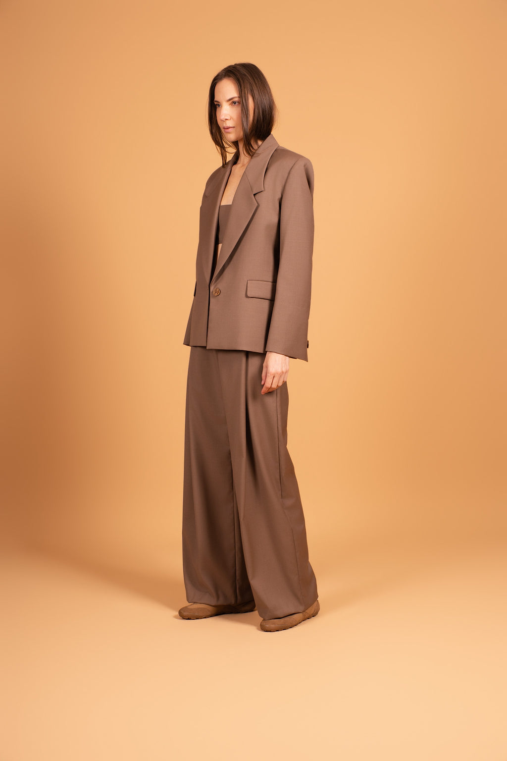 ARCHITECT BLAZER WARM TAUPE