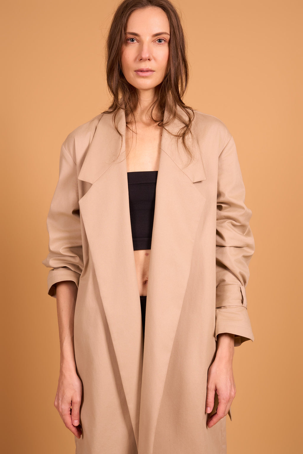 STATEMENT COAT SAND