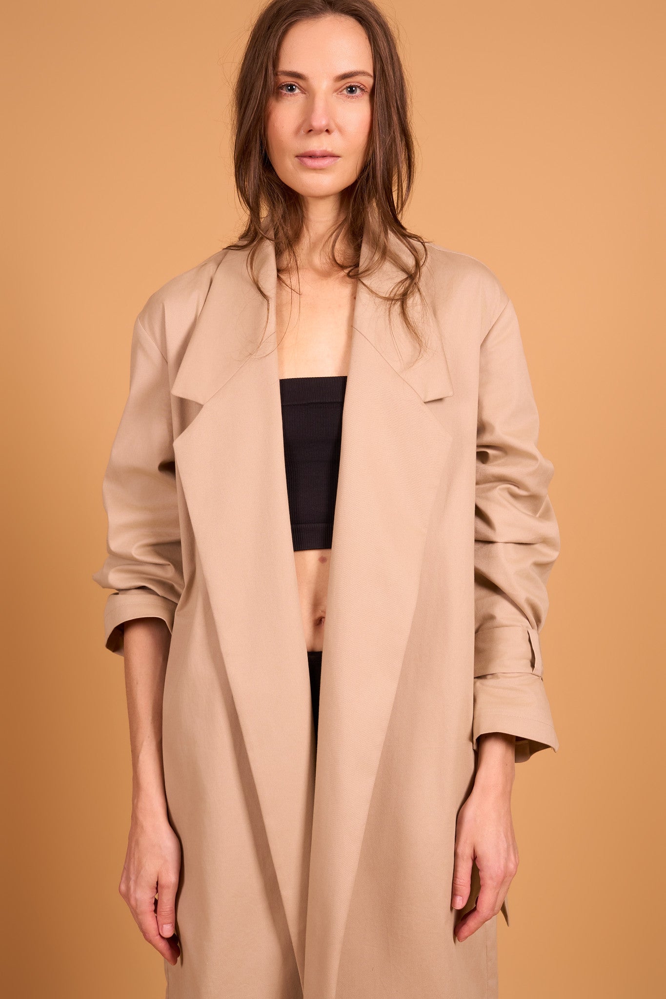 STATEMENT COAT SAND