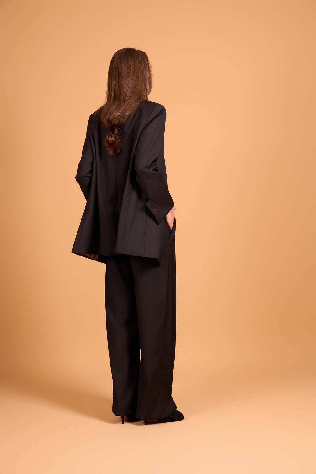 PLISSÉ FOUNDATION TROUSER MIDNIGHT