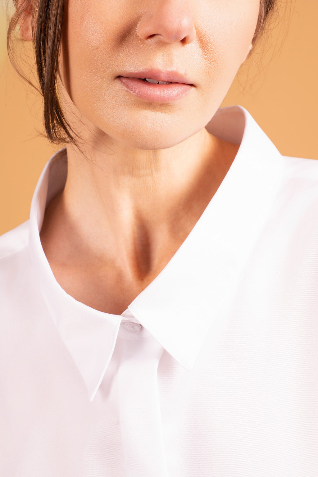 DRAMA COLLAR SHIRT OPTIC WHITE