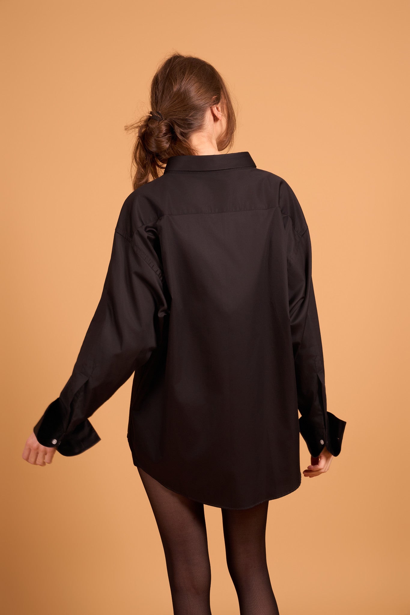 DRAMA COLLAR SHIRT YET BLACK