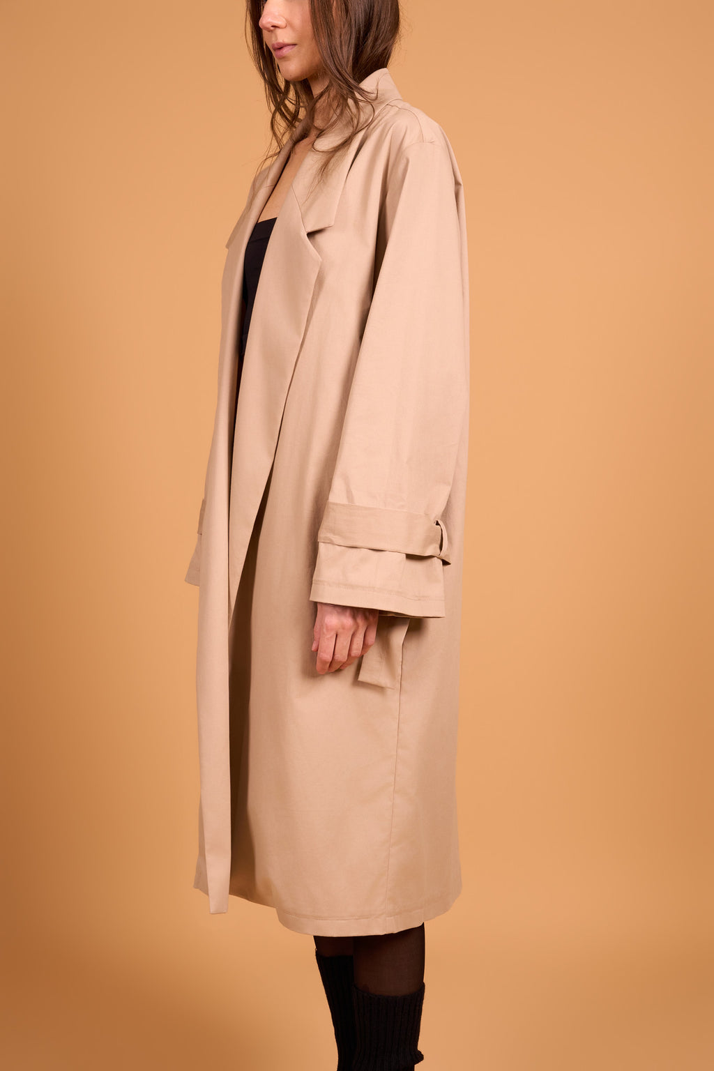 STATEMENT COAT SAND