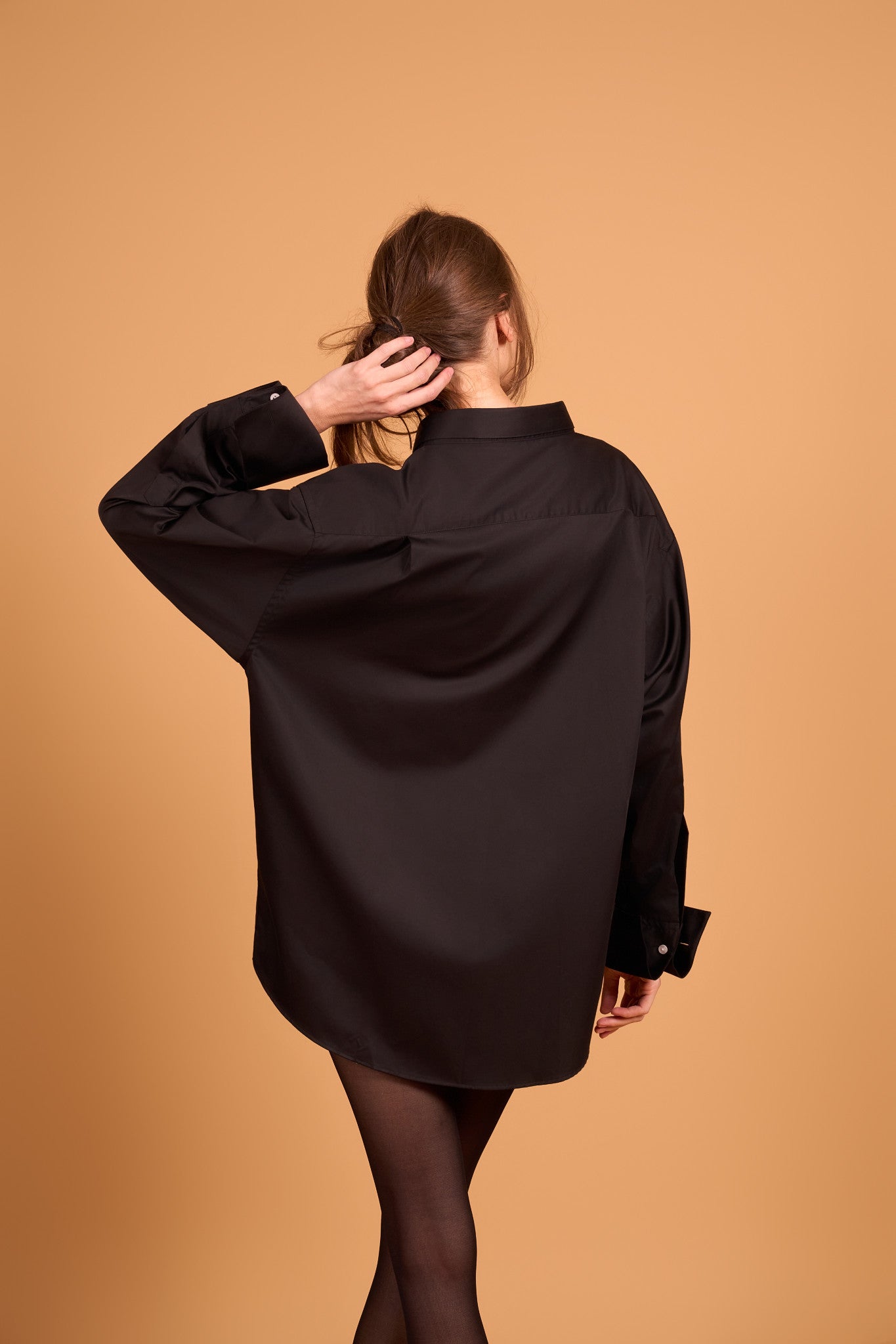 DRAMA COLLAR SHIRT YET BLACK