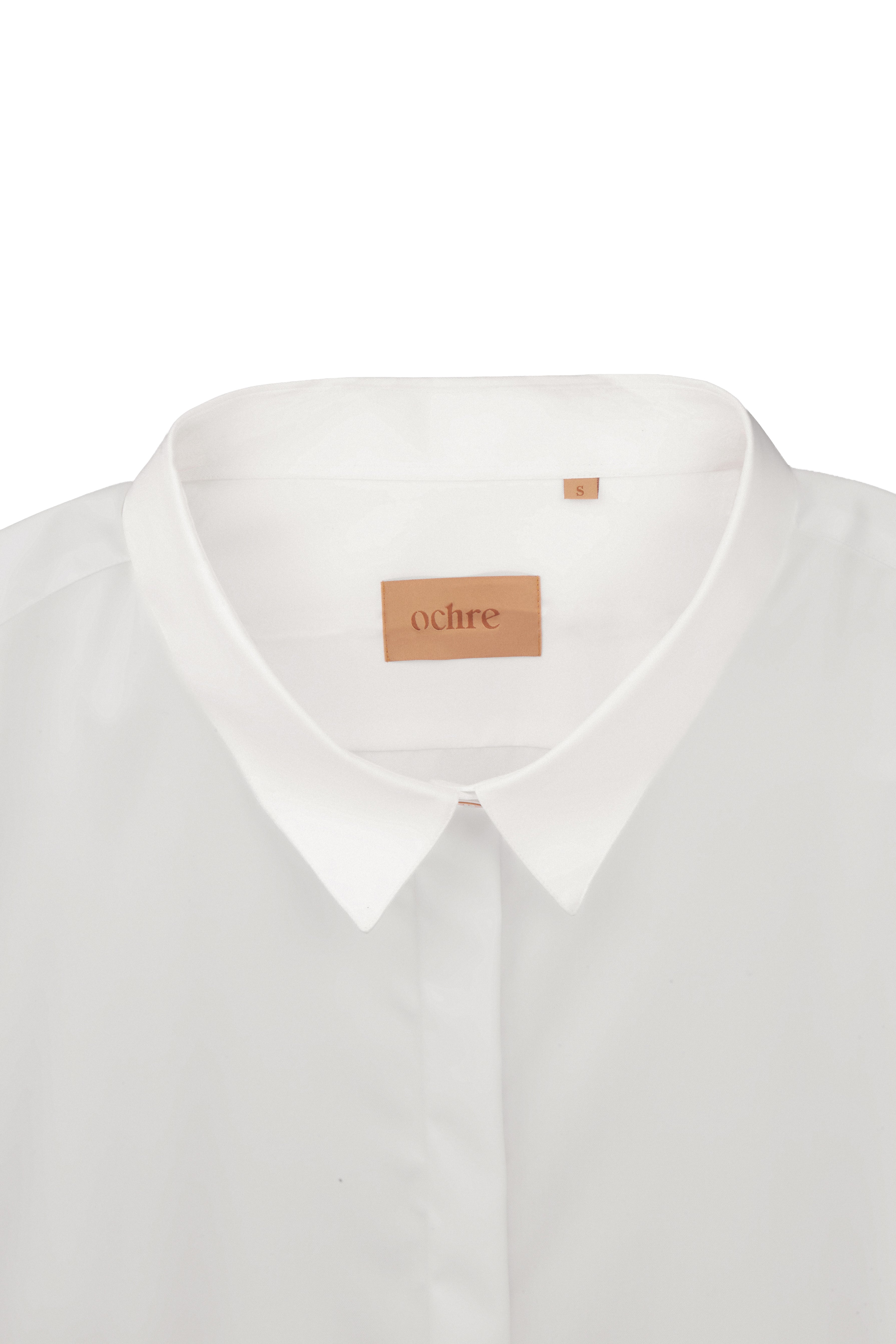 DRAMA COLLAR SHIRT OPTIC WHITE