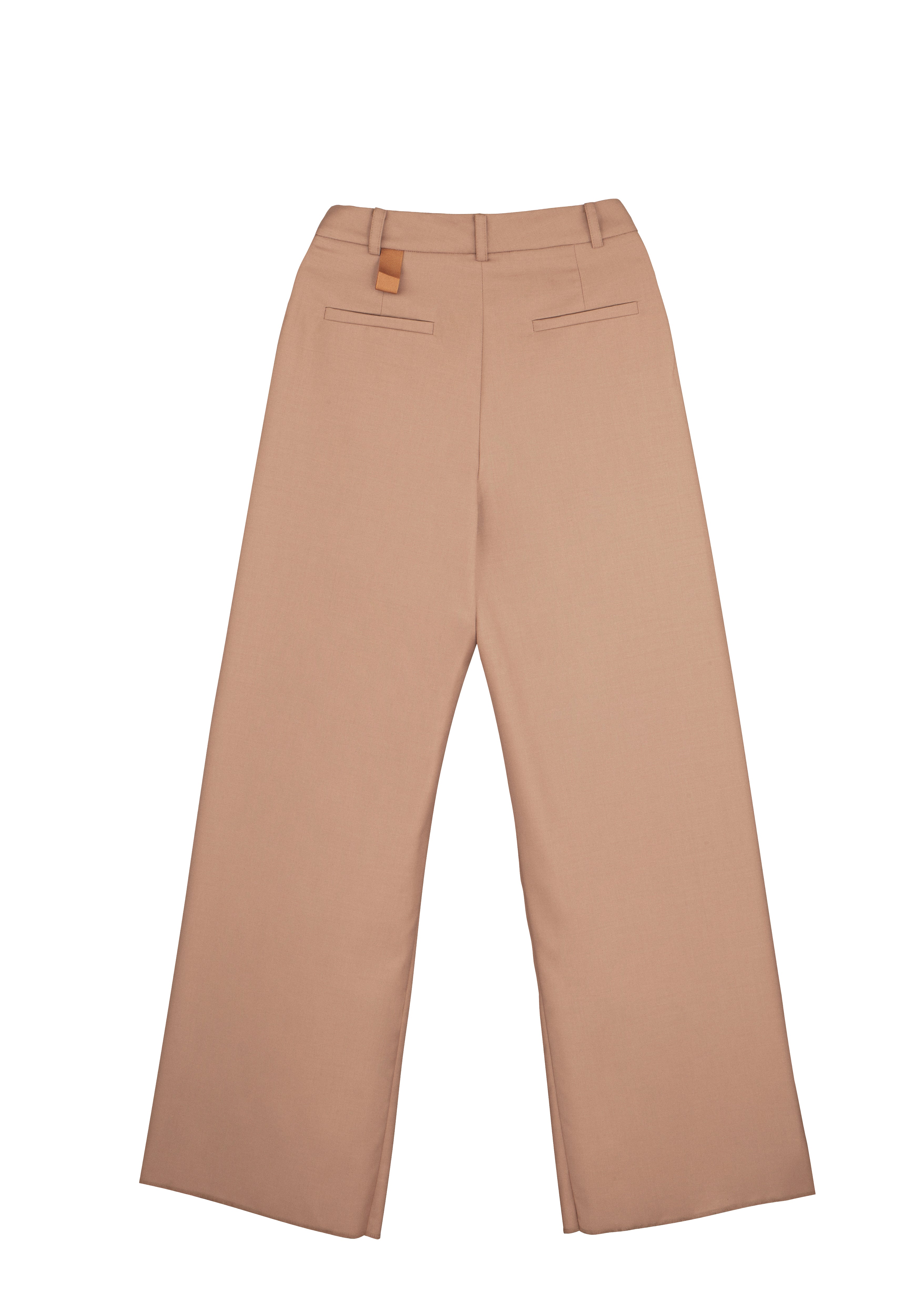 PLISSÉ FOUNDATION TROUSER WARM TAUPE