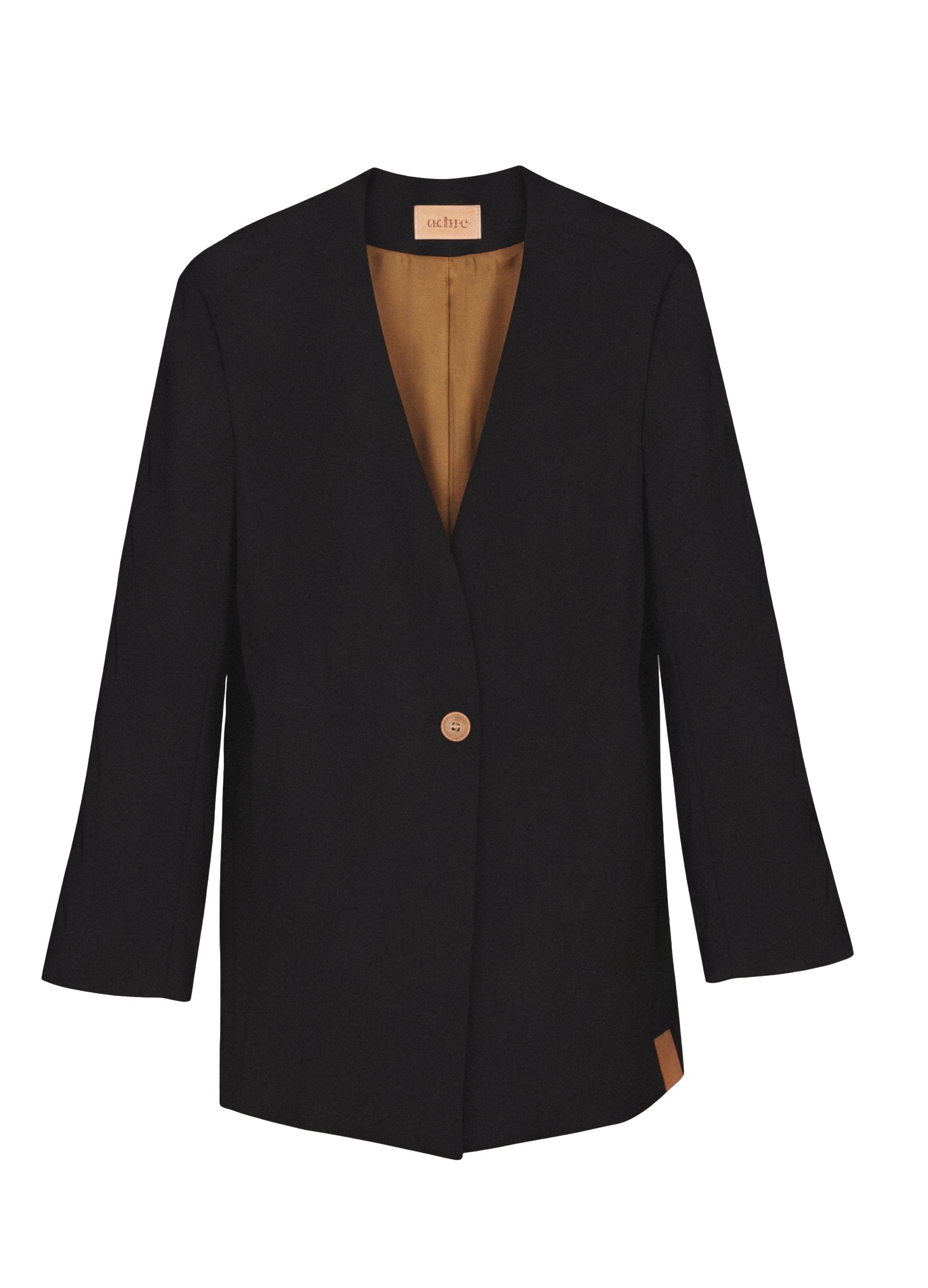 Pure Line Blazer Midnight - look editorial, blazer azul medianoche Ochre