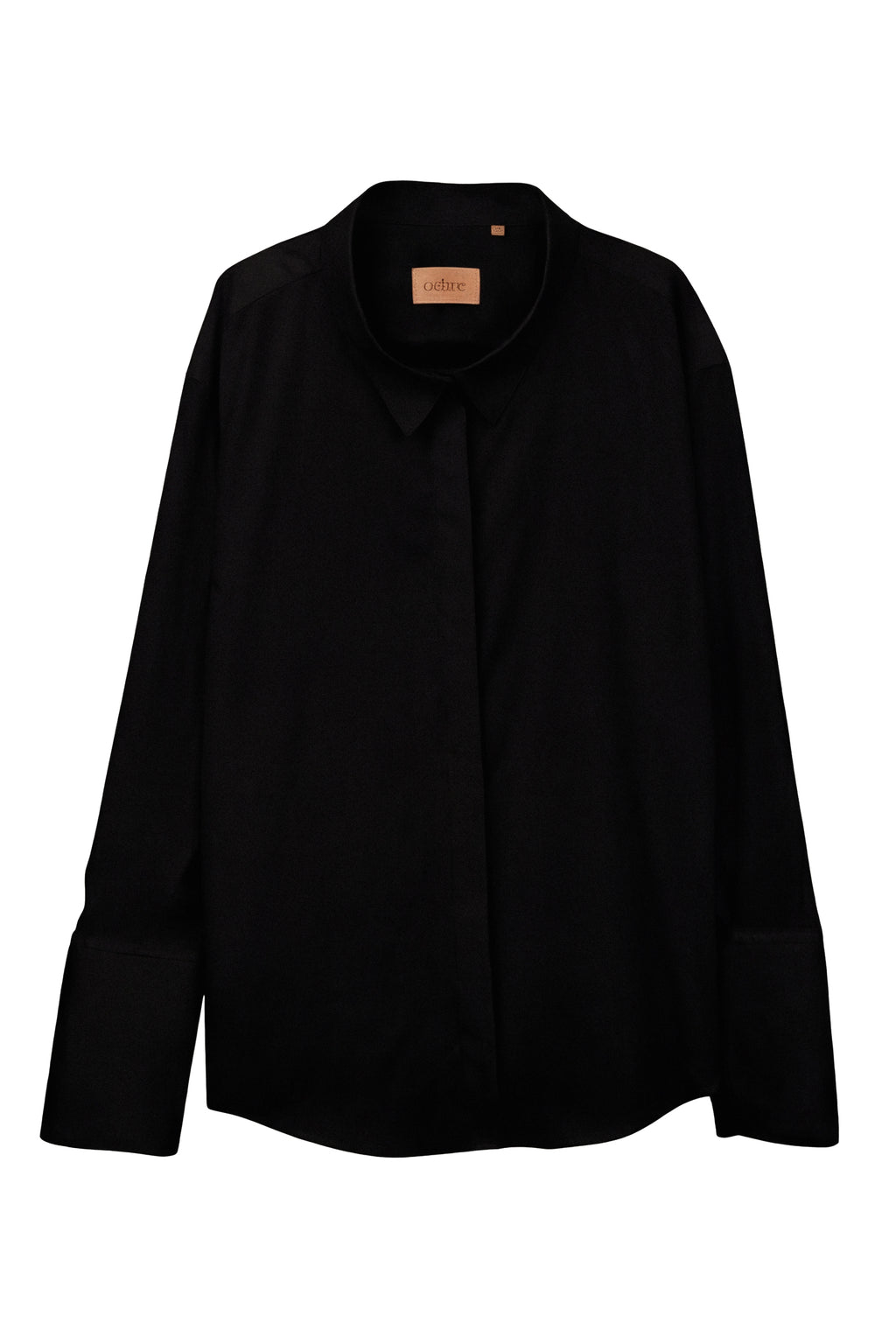 DRAMA COLLAR SHIRT YET BLACK