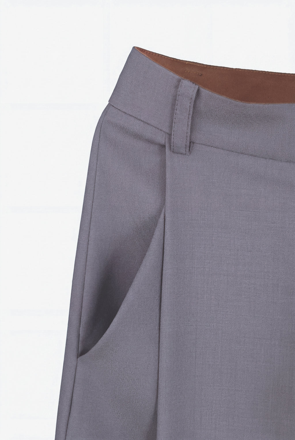 PLISSÉ FOUNDATION TROUSER STONE