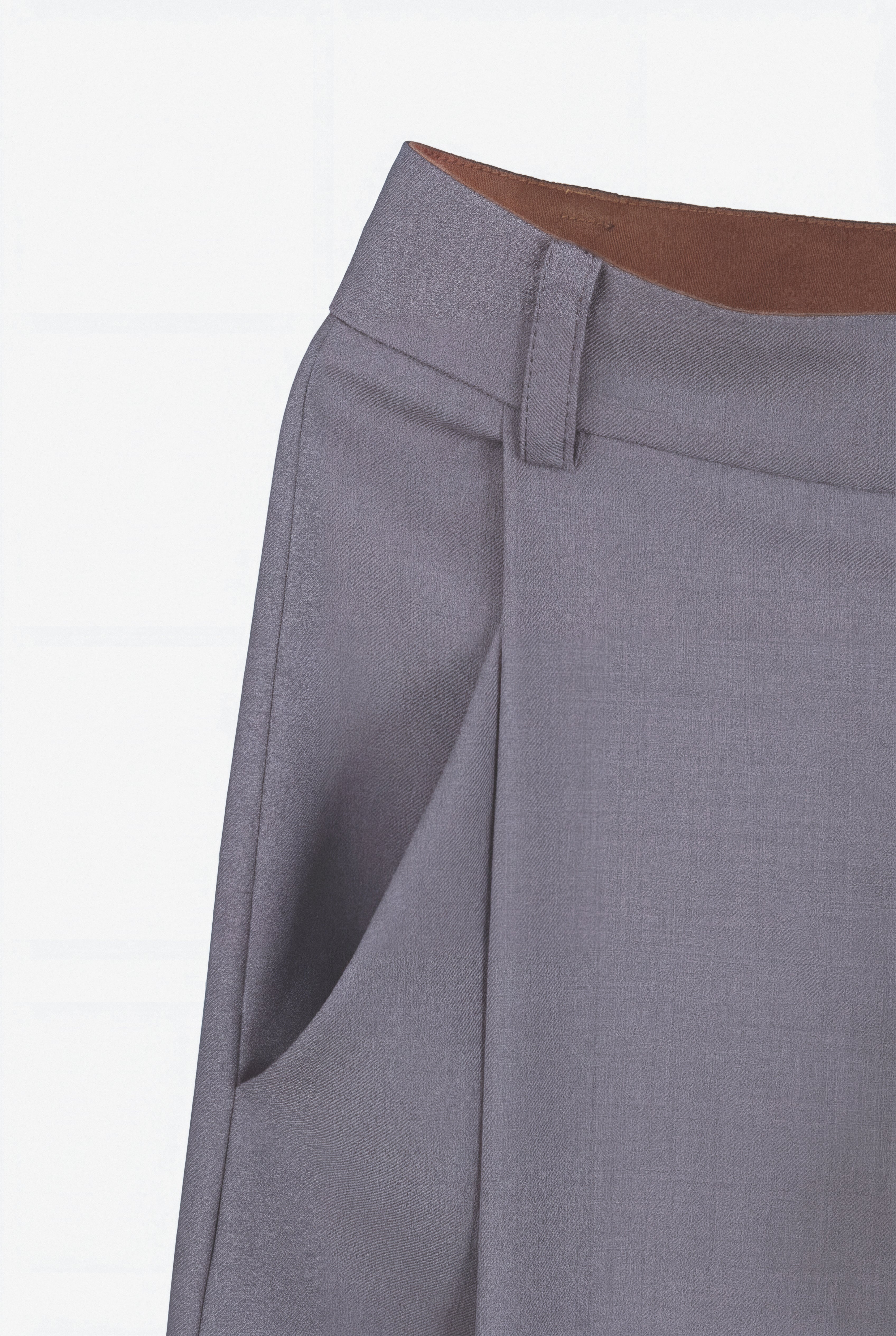 PLISSÉ FOUNDATION TROUSER STONE