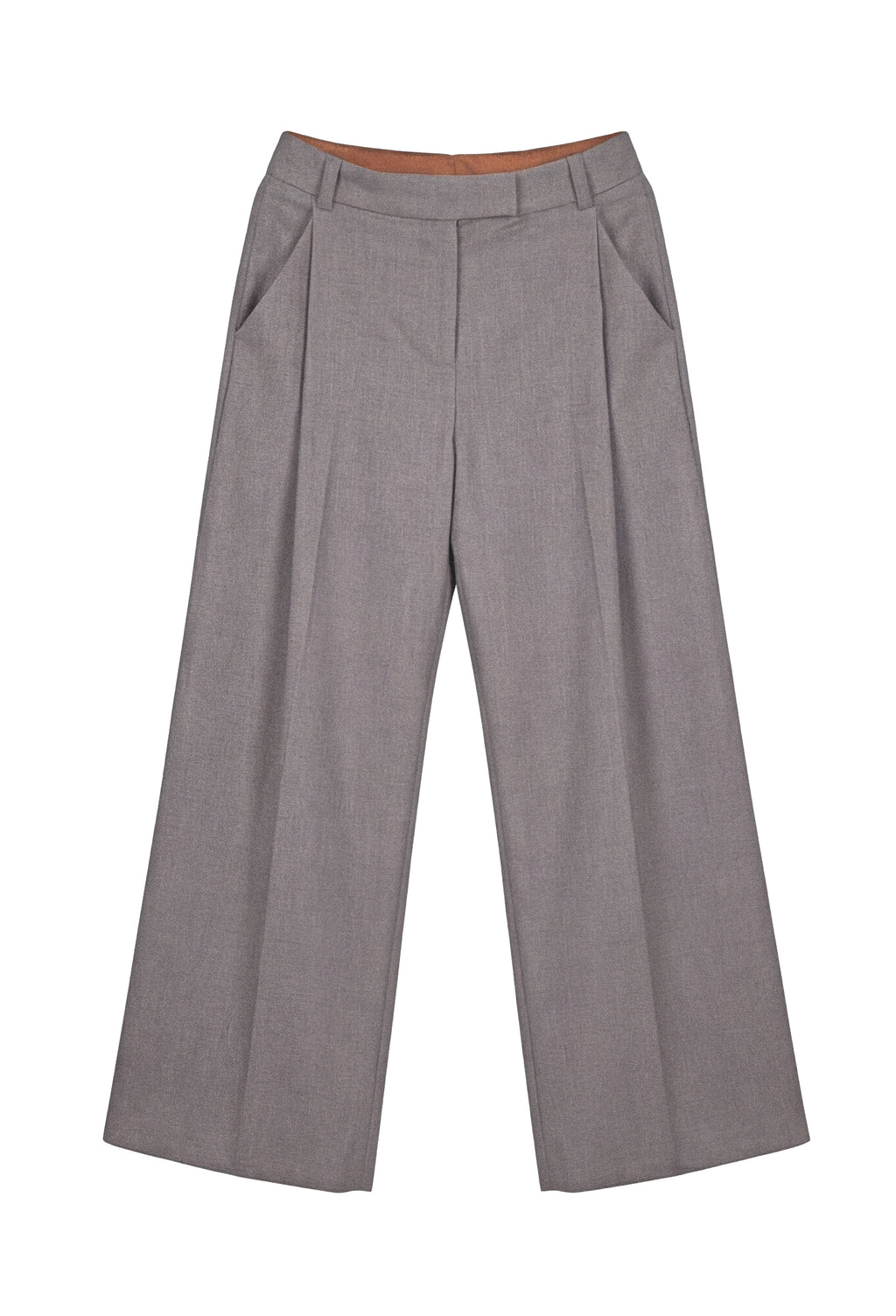 PLISSÉ FOUNDATION TROUSER STONE